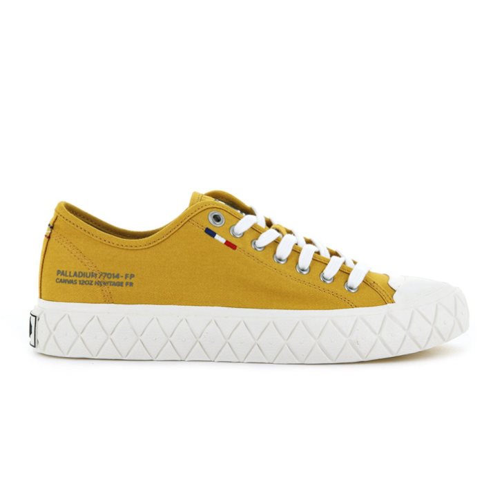 Palladium Palla Ace Canvas Low Tops Sneakers Heren Mosterdgeel | NL 45CKLIU